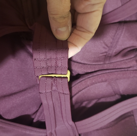 Wine colored Adore Me one piece Bathing suit - Picture 4 of 8